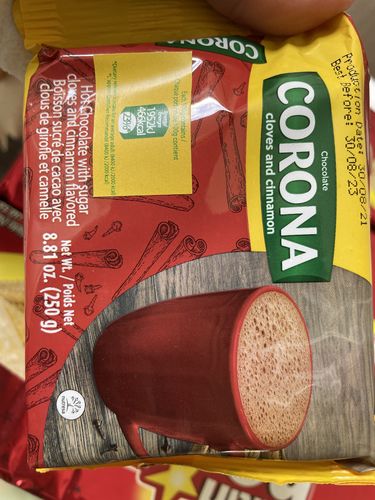 Customer photo review of Corona Chocolate Cloves & Cinnamon (250g Pack)