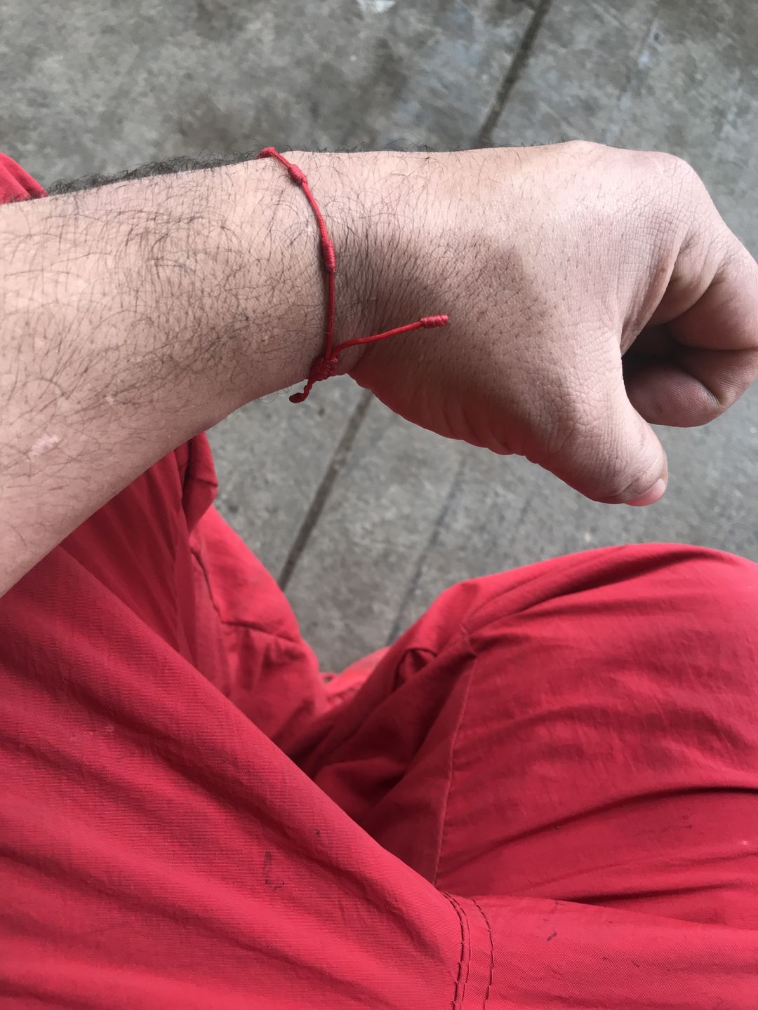 Customer photo review of Hilos de protección rojos 7 nudos