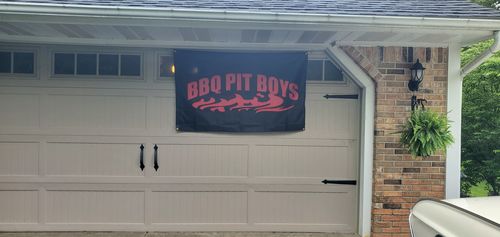 Customer photo review of BBQ Pit Boys Flag