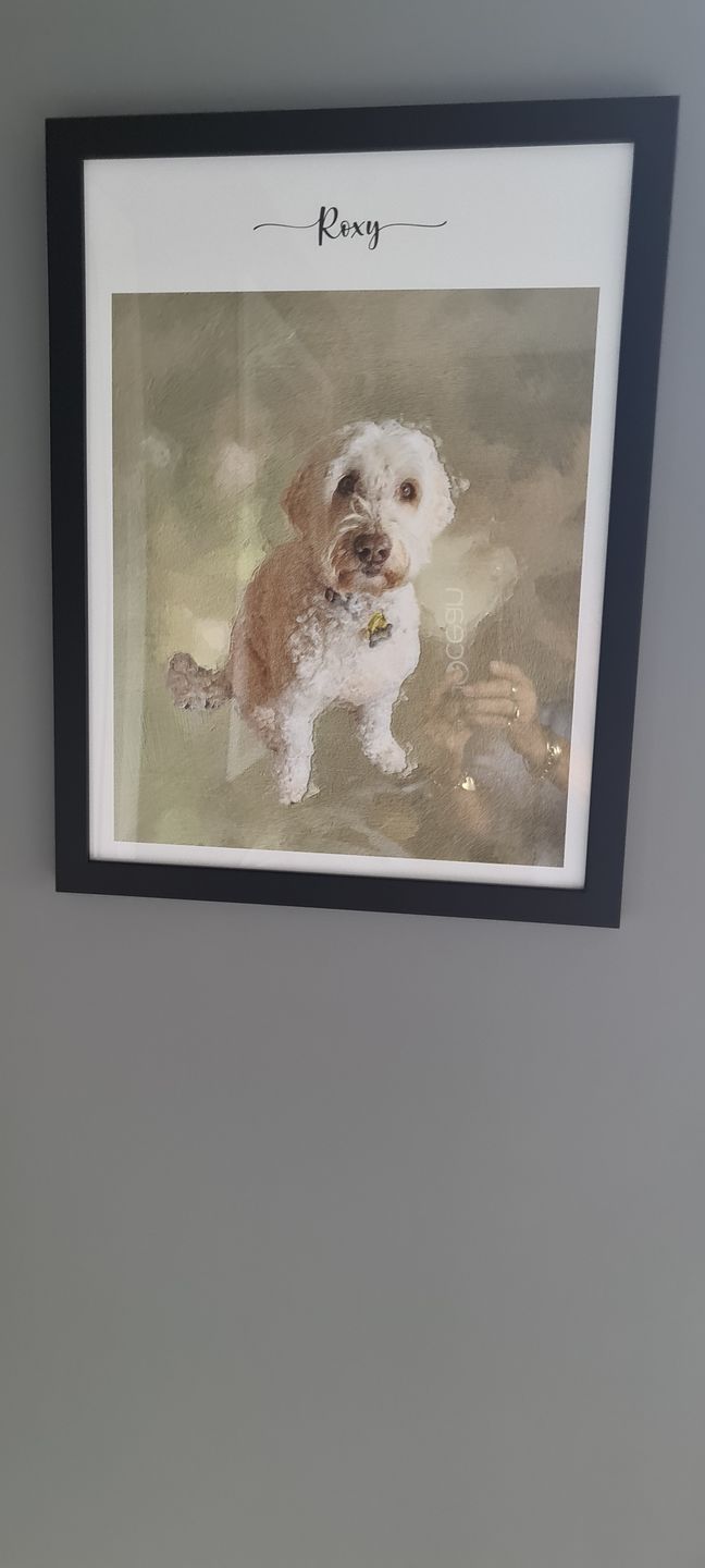 Customer photo review of Custom Pet Portrait