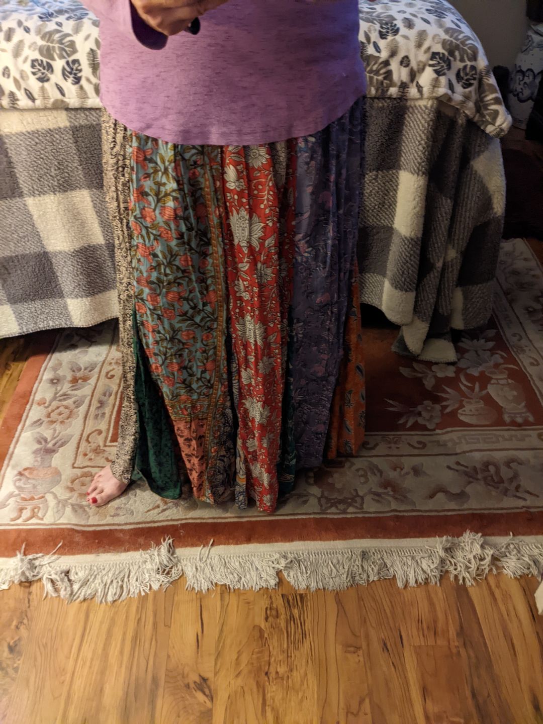 Customer photo review of Peaceful Patchwork Skirt