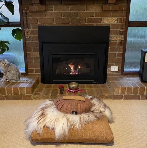 Customer photo review of Fire Star - Meditation Cushion Zabuton