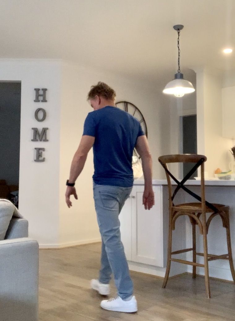 Customer photo review of Active Tapered Slim Fit Jeans - Ice