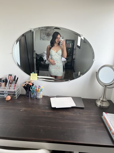 Customer photo review of Brunch All Day Mini Dress