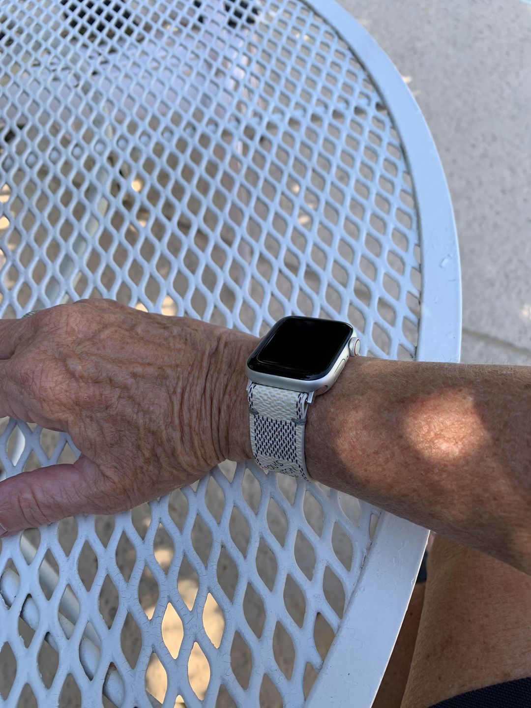 Customer photo review of Apple Watch Band Classic LV Monogram Damier Azur