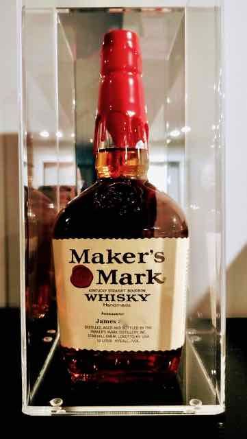 Customer photo review of Deluxe Acrylic Wine Bottle Display Case – Better Display Cases (A017/D02)