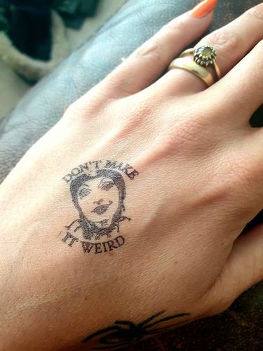 Customer photo review of Self-Inking Face Stamp