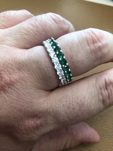 Customer photo review of Eternity Ring - Verde