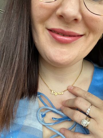 Customer photo review of Personalized Original Name Necklace