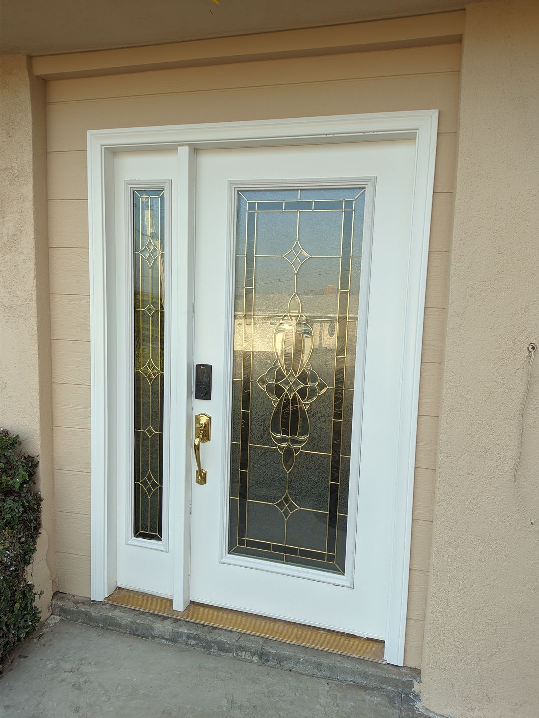 Customer photo review of Wexford Glass and Frame Kit (Full Lite 22" x 64" Glass Size)