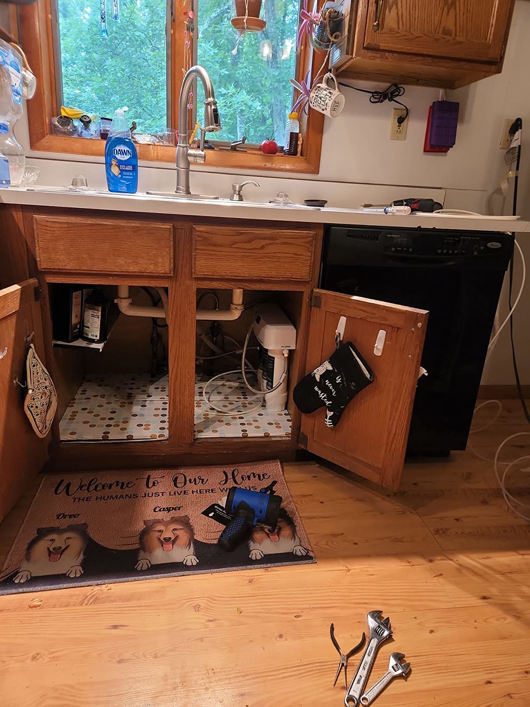 Customer photo review of Frizzlife 3-Stage Under Sink Water Filter System SK99-NEW, Direct Connect