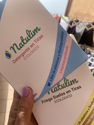 Customer photo review of Eco-Tiras de Detergente 40 lavados Natulim