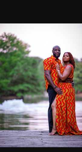 Customer photo review of African Print Deka Dress
