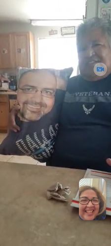 Customer photo review of Create A Custom Full Body Shaped Pillow