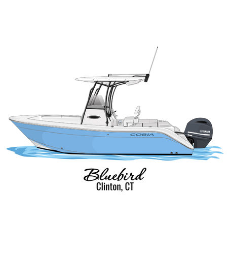 Customer photo review of Custom Digital Boat Artwork