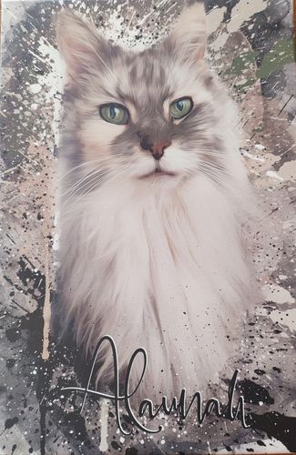 Customer photo review of Graffiti Pawtrait
