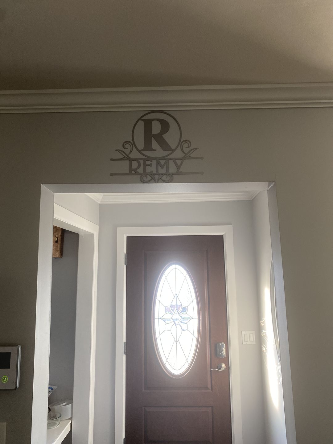 Customer photo review of Austen Monogram - 2 Sizes