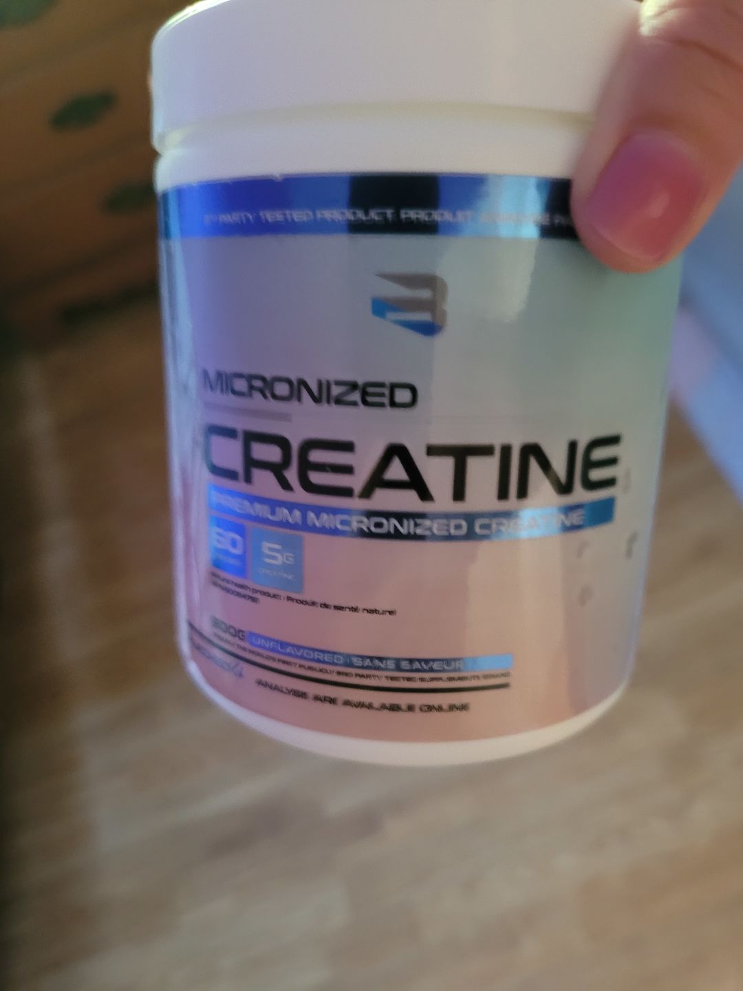 Customer photo review of Believe - Créatine Micronisée 300g