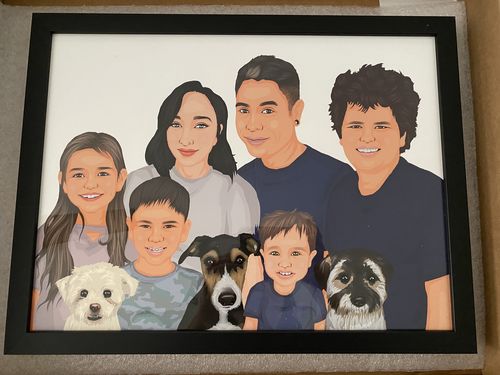 Customer photo review of Custom Fur-mily Portrait