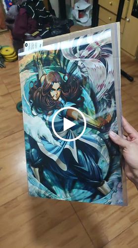 Customer video review of 3D Triple Transition [Elemental Ferocity] Lenticular Print