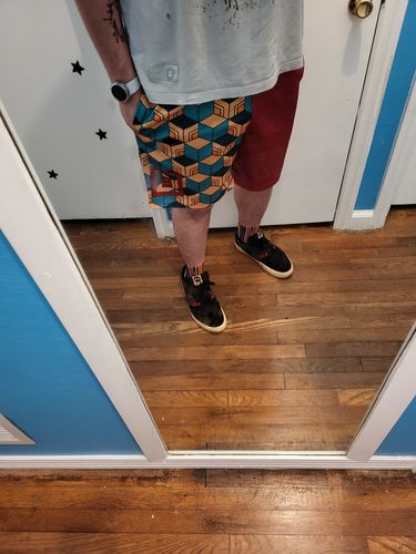 Customer photo review of Mesh Shorts - Water Pillar