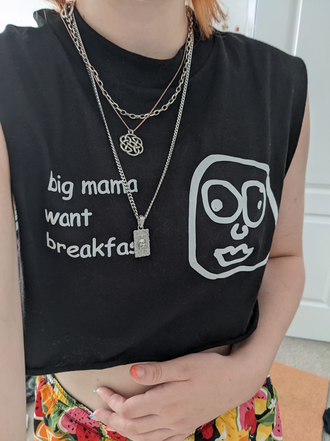 Customer photo review of LAUGH NOW, DIE LATER PENDANT