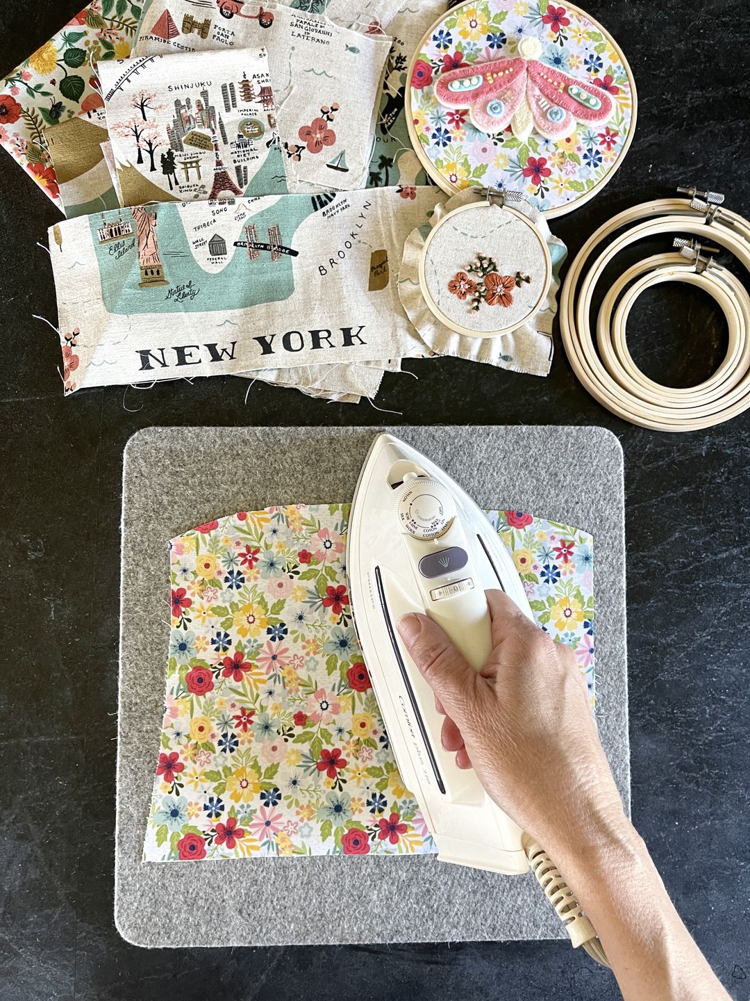 Customer photo review of Wool Ironing Mat