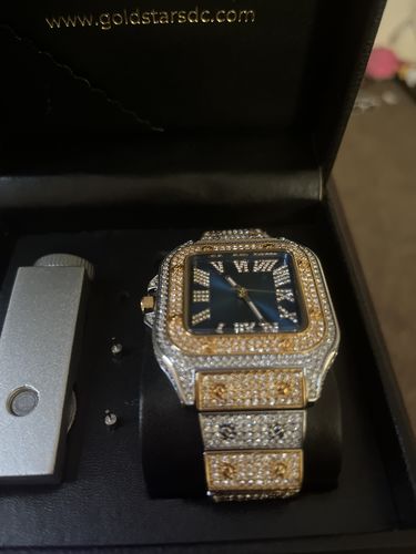 Customer photo review of GStars Santos Diamond Watch Two Tone