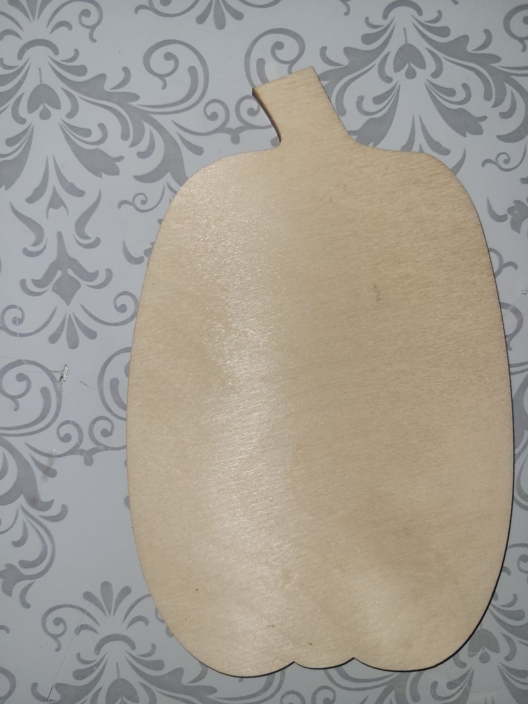 Customer photo review of Unfinished Wooden Tall Pumpkin Shape - Craft - up to 36" DIY