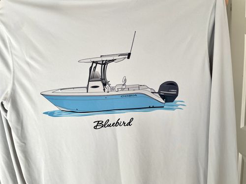 Customer photo review of Custom Dri-Fit Fishing Hoodies (Front & Back Printing)