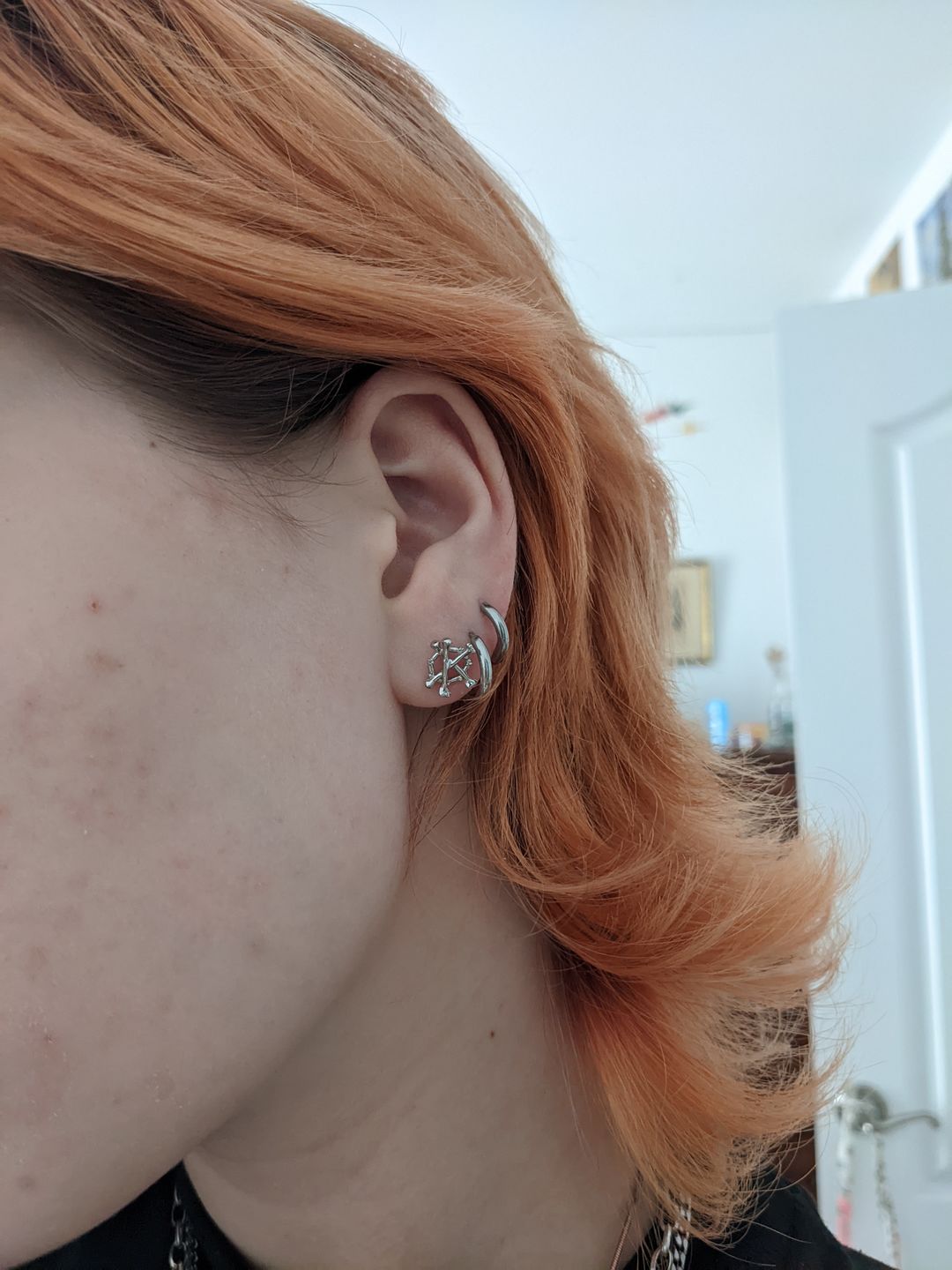 Customer photo review of ANARCHY BONE EARRING