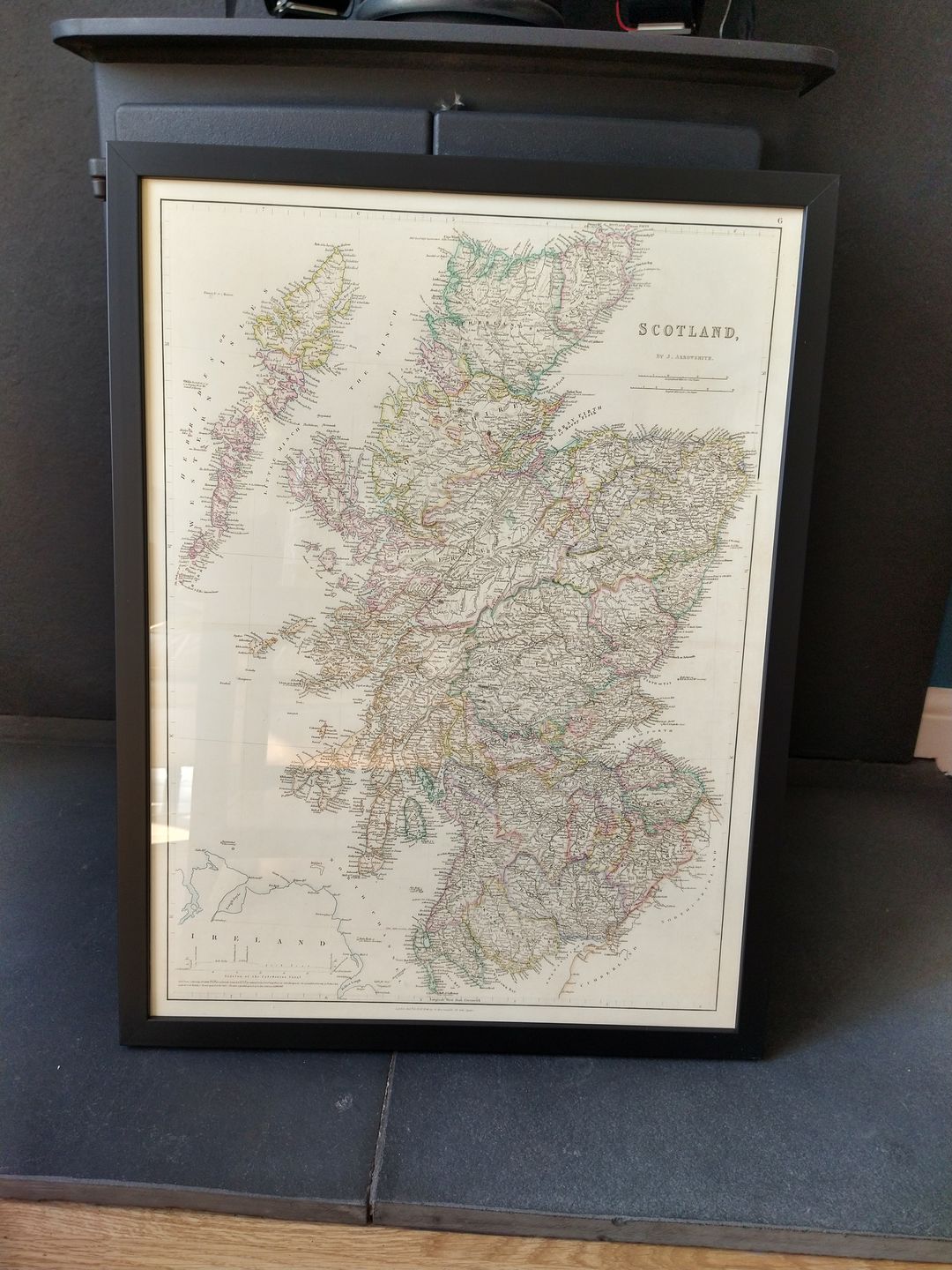 Customer photo review of Old Map of Scotland, 1846 by Arrowsmith - Beautiful Handcoloured Victorian Atlas - Counties, Cities, Roads