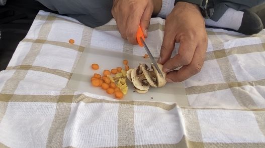 Customer photo review of Ultralight Titanium Grill