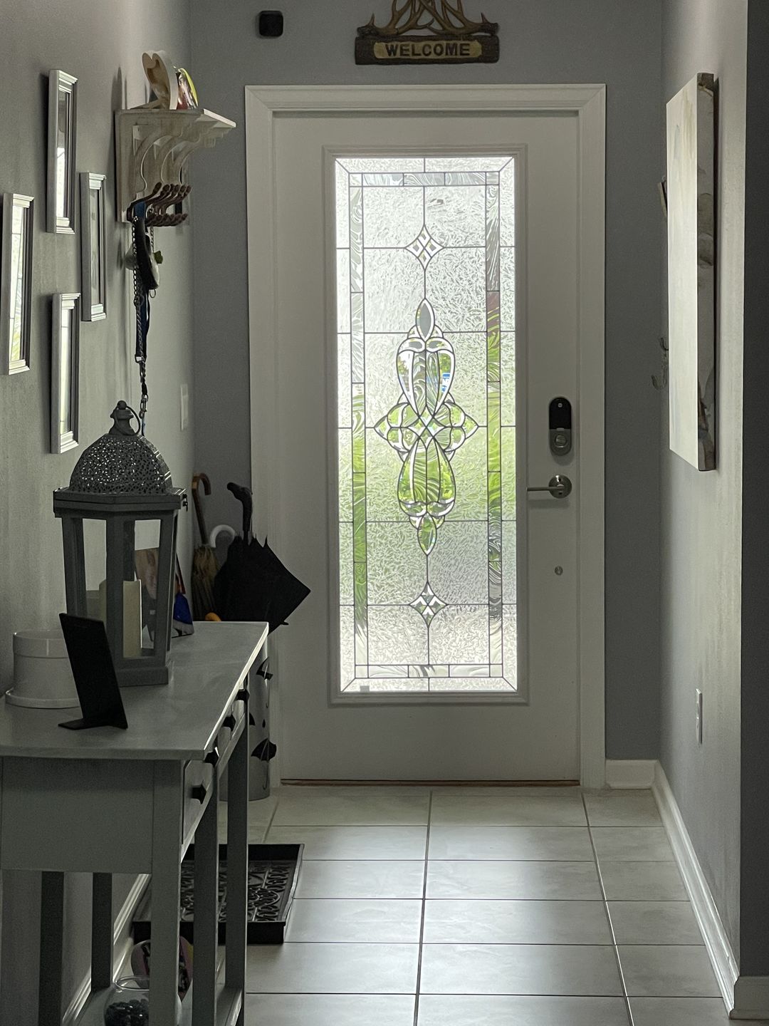 Customer photo review of Wexford Glass and Frame Kit (Full Lite 22" x 64" Glass Size)