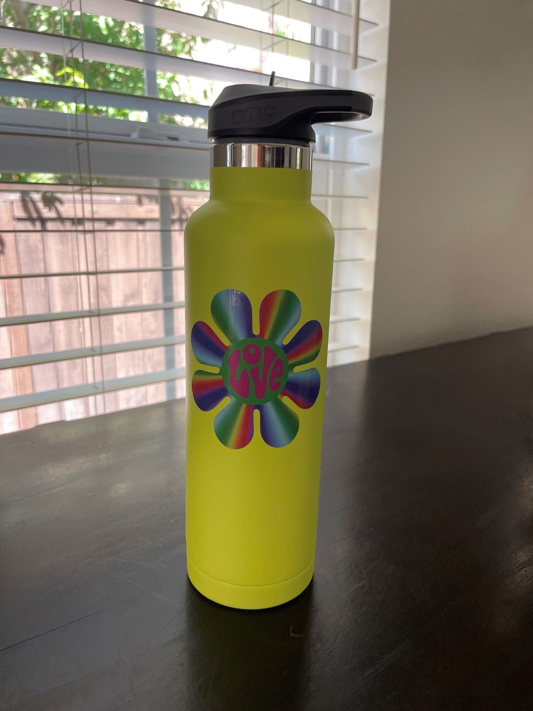 Customer photo review of Psychedelic Love Flower Sticker