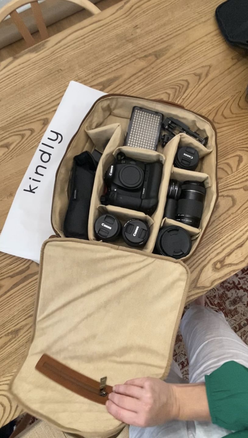 Customer photo review of The Jenessa - Our Full Size Camera Backpack