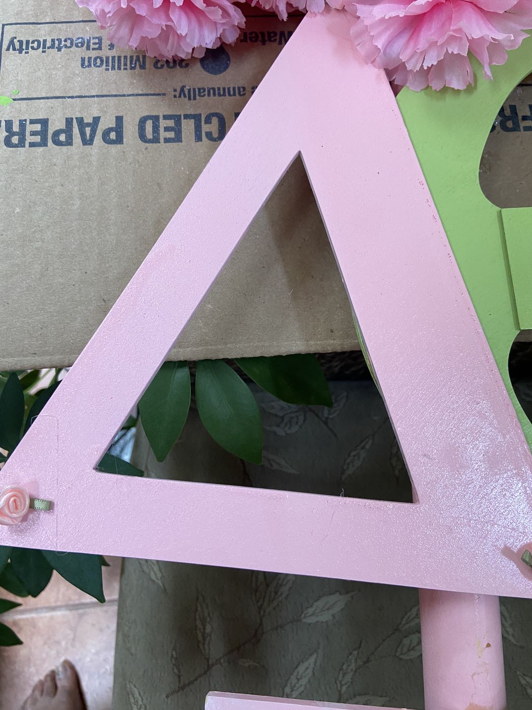 Customer photo review of Unfinished Wooden Rectangle Shape - Craft - up to 36" DIY