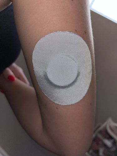 Customer photo review of Skin Grip Freestyle Libre Adhesive Patches