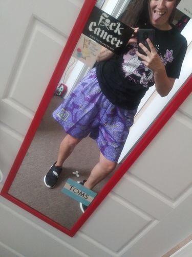 Customer photo review of Anime Mesh Shorts - Luffy