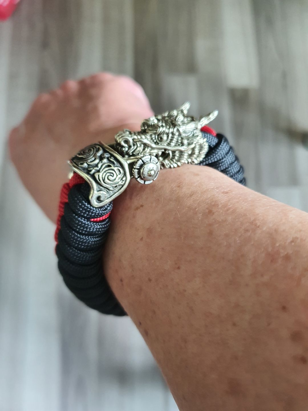 Customer photo review of The Dragon Paracord Bracelet