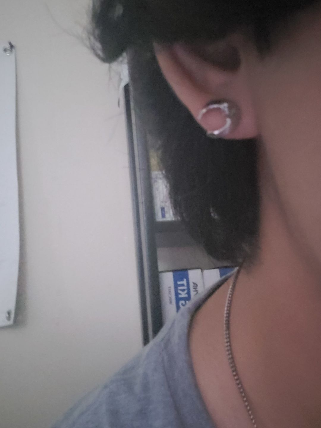 Customer photo review of 'LUNA' LUNATIC LUNAR EARRING
