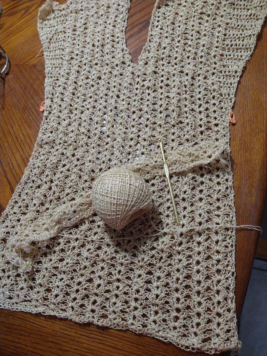 Customer photo review of CRYSTAL Metallic [100grs] -  La Pantera Rosa | Fine Mexican Crochet Thread Yarn for Clothing and Crafts