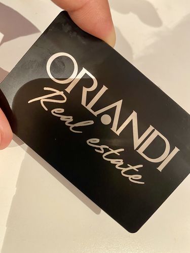 Customer photo review of Custom Metal Card | Black