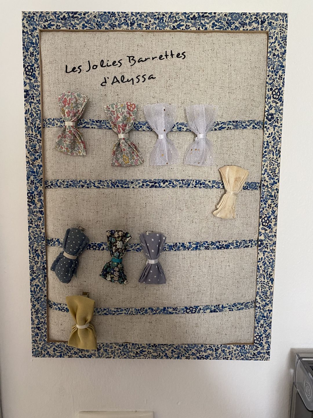 Customer photo review of Porte-barrettes personnalisable