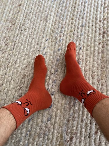 Customer photo review of 11 Pack Mood Socks by Smoods™