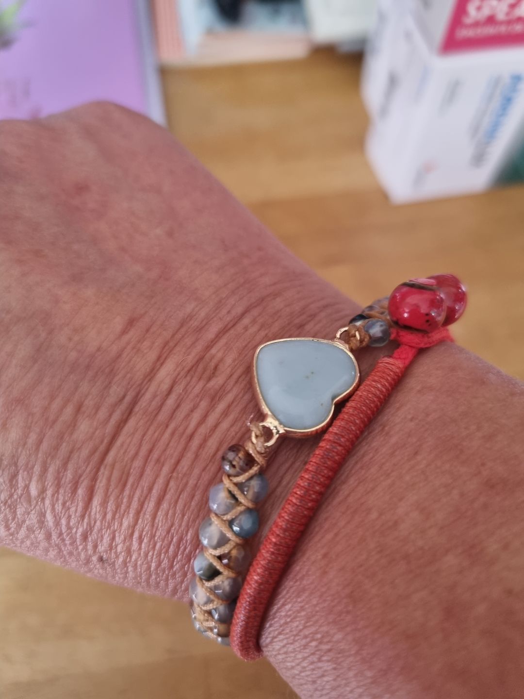 Customer photo review of Amazonite Love Protection Bracelet