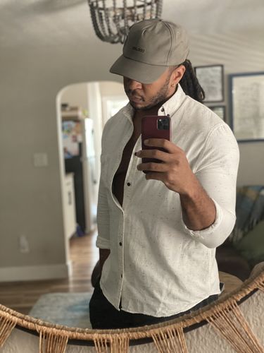 Customer photo review of Big Stone Curved Brim Hat