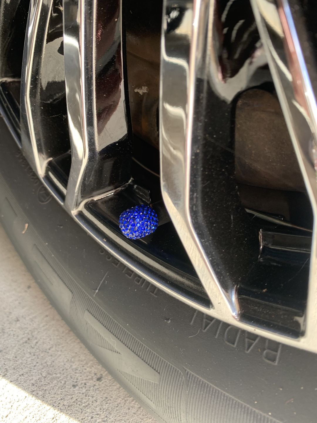 Customer photo review of Lil' Princess Valve Caps