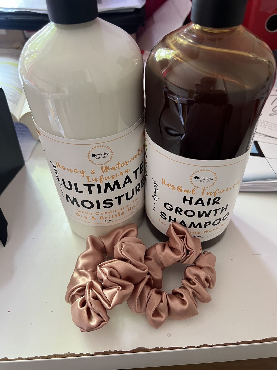 Customer photo review of Honey & Watermelon Infusion - Ultimate Moisture Deep Conditioner