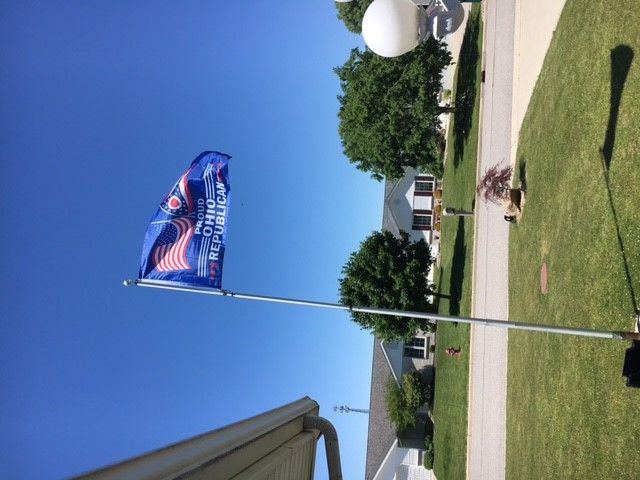 Customer photo review of Proud Ohio Republican 3 x 5 Flag - Limited Edition Flags